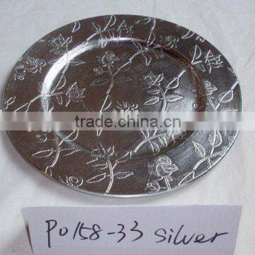 Round charger plate