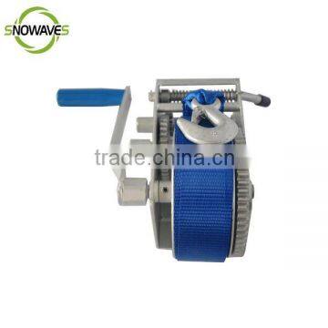 700lbs hand winch(webbing)dacromet fixed