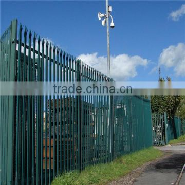 High Quality palisade /palisade fence /2.4 metre high w pale green steel palisade security fence( 20 years professional factory)
