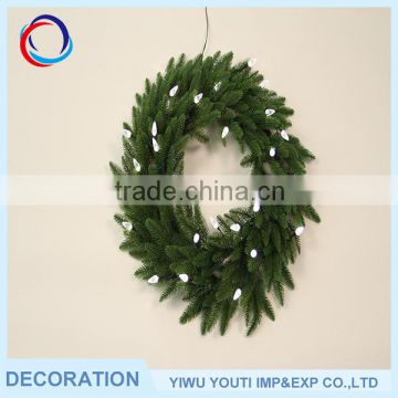 Manufacturer supply hot sale 2016 alibaba wholesale christmas wreath