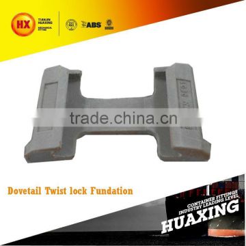 Bovetail Twist Lock Foundation Container Parts Lashing 45&55 Degree