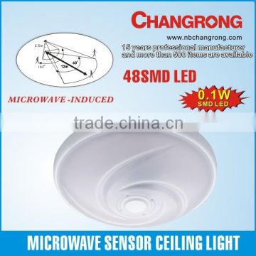 china supplier emergency indoor wall ceiling PIR lamp with battery
