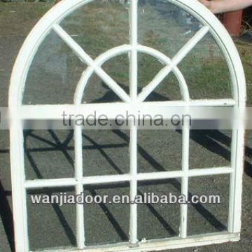 Famous fixed modern pvc arch window in high quality and new style design