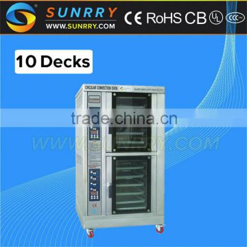 Hot sale industrial 10 trays hot air bread stick machine tortilla with convection parts