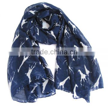 Professional factory made high quality fashionable printed women scarf with your own design