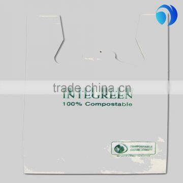 biodegradable bag white flat bag plastic bag high quality