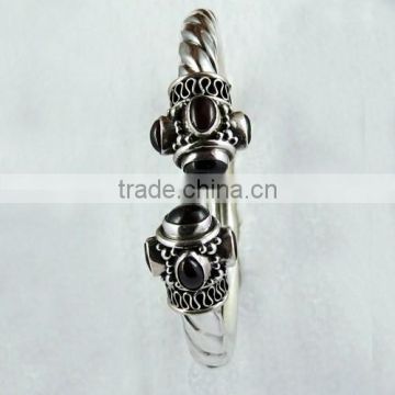 Amazing Red Vine Garnet !! 925 Sterling Silver Bracelet, 925 Sterling Silver Jewellery, Handmade Silver Jewellery