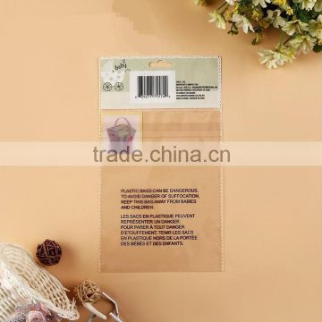 Customized Printed packaging bags with card header