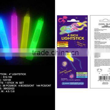 4" Glow stick with nacklace