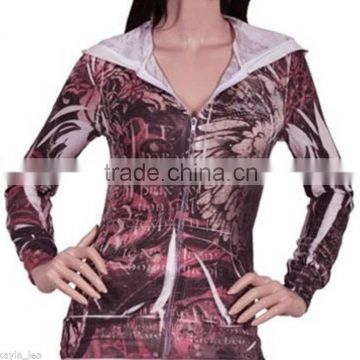 High quality ladies hoodies wholesale sublimated hoodies for women