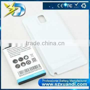 OEM extended white label battery for note 3 mobile phone with good price