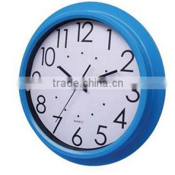 Home Interior Decor Plastic Clock Large Round Wall Quartz Clock