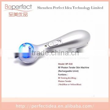 2 in 1 mini Improved smoother complexion RF LED electroporation for personal use beauty device