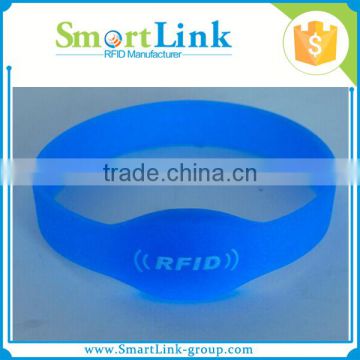 Customized 13.56Mhz printable RFID Wristbands Tag,popular park e-payment rfid bracelet