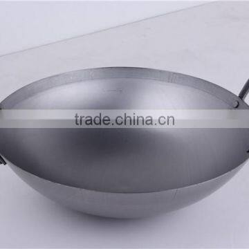 FDA LFGB Certificate Machine Made Steel Korean Wok Price