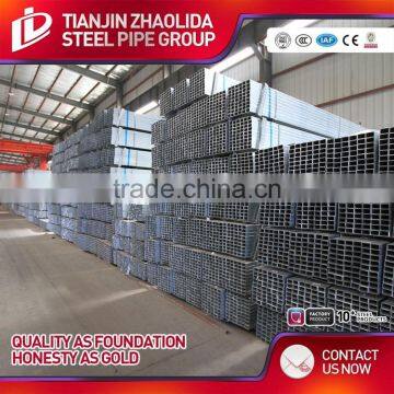 Q195 Q235 Q345 material welded square galvanized steel pipe for construction use