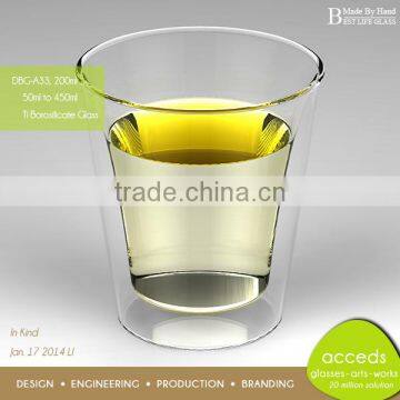 Dual Walled Glass Insulated Tumblers Wholesale