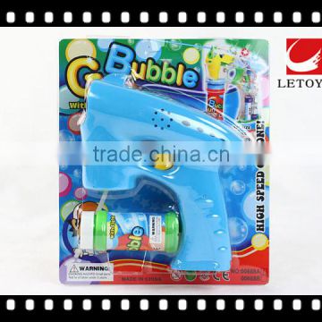 HOT sale flashing eco-freindly solid color bubble gun with music and 1 bottle bubble water