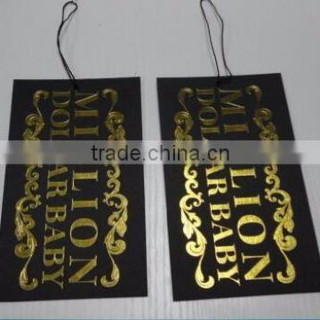Custom Printed recycled paper clothing China hang tag