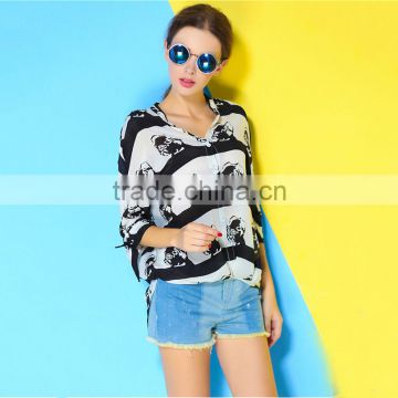 Womens clothing summer 2015,plus size chiffon blouse