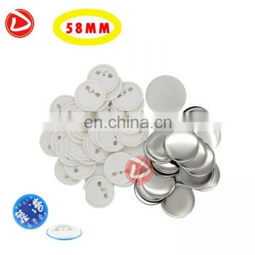 Blank pin button badge material parts of 58mm,badge making materials