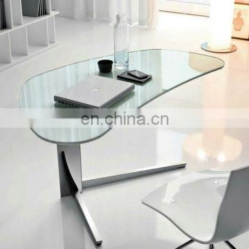 factory supply custom size tempered glass office desktop tables