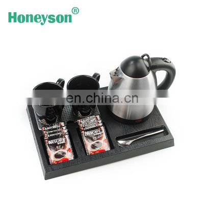Home Appliances electric kettle tray set for hotel guest room 304# SS 0.8L