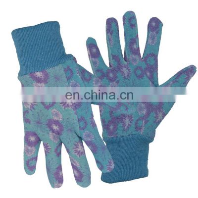 HDD Outdoor garden work cotton palm dotting garden gloves,garden work protection gloves unisex high protection gloves