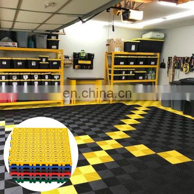 CH Hot Sales Multicolor Floating Elastic Easy To Clean Anti-Slip Oil Resistant Multi-Used 40*40*3cm Garage Floor Tiles