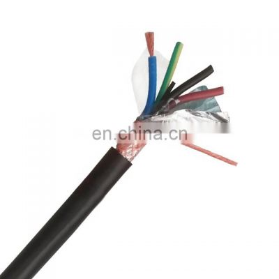 Speaker Cable 300V Shielded Cable Rvvp 4 Core 4X0.5Mm Signal Control Cable Black  PVC Wire