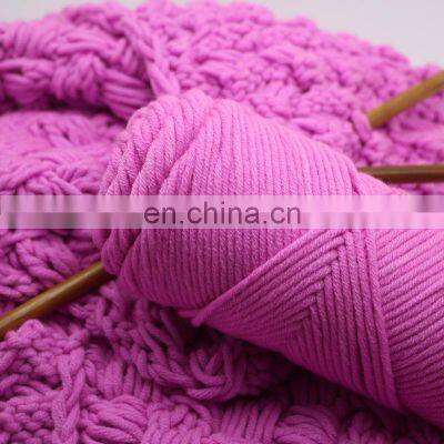 Hotesale Baby Milk Cotton Yarns Knitting Crochet Hand 8 Ply Acrylic Crochet Yarn Cotton Knitting Yarn Crochet For Knitting