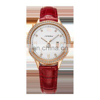 Woman Luxury Watch With Waterproof Quartz OEM Brand Hands Wristwatches Custom Logo Wrist Watch Woman Leather Strap