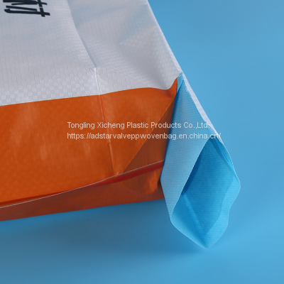 25kg 50kg logo print 3 ply kraft paper valve cement bag sacos de papel para cemento