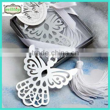 Hot sell birds engraved metal bookmarks for wedding