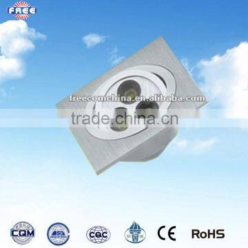 Silver 3W grille lamp lampshade frame aluminum alloy square alibaba China supplier