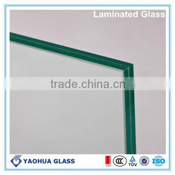 silkscreen glass/ clear high quality laminated glass