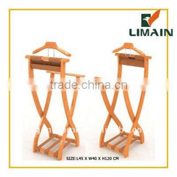 foldable wooden valet stand