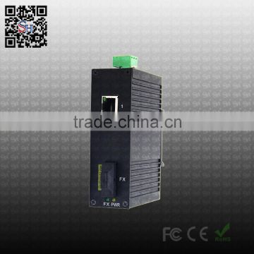 Fanless flexibility unmanaged SH-G101 series IP40 industrial switch for security