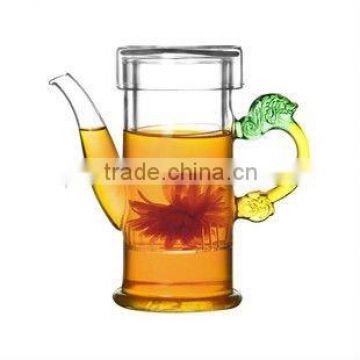 Popular best selling Handmade process pyrex glass pot of tea