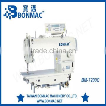 BONMAC 7200 computerized single needle direct drive lockstitch sewing machine