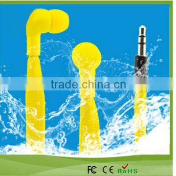 Hot selling in ear waterproof shoelace earphone for mp3