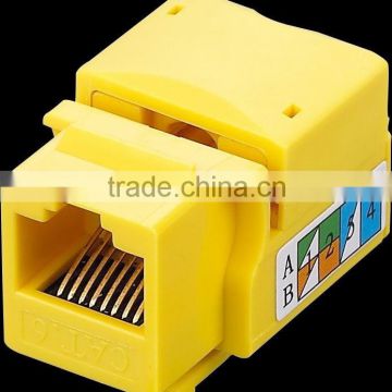 Cheap price RJ45 cat6 8pin keystone jack internet jack with different color