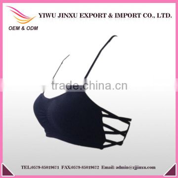2016 Hot sell custom hollow out fitness gym wear sexy yoga tube top