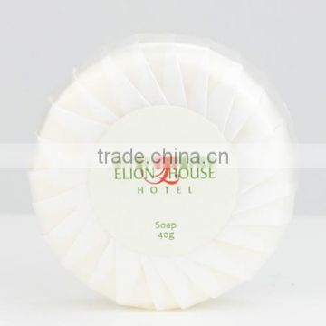 Small round disposable hotel soaps cosmetics