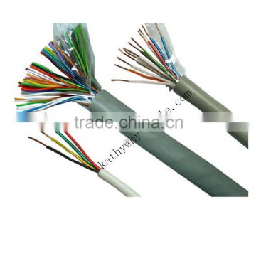 copper conductor pe insulation pvc jacket twisted and untwisted pair indoor telephone cable