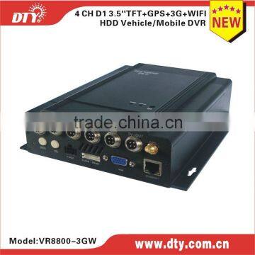 china dvr manufacturer 4 channel car dvr 3g gsm mobile dvr with gps,VR8800-3GW