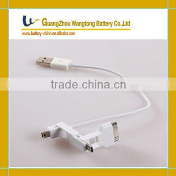 Mobile phone charging and data transfer USB cable for iPhone/Mini USB/Micro USB