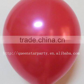 Latex balloons party balloons Metallic color red