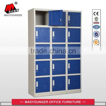 high quality blue office furniture steel 15 doors locker