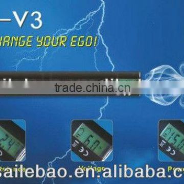 SLB ego v v3 mega,1300mah 3-6v LCD variable voltage and variable watt battery with passthrough charging